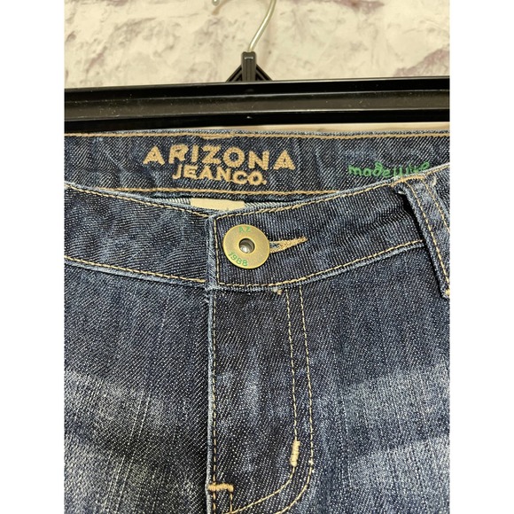 Arizona Jean Co Distressed Cropped Capri Jeans 9 - Picture 7 of 12